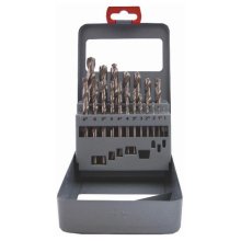 Tork Craft Drill Bit Set 19pce HSS Ground Bright Finish Tork Craft Drill Bit Set 19pce HSS Ground Bright Finish