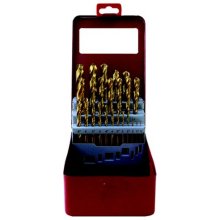 Tork Craft Drill Bit Set 25pce Tin. Coated Metal Case Tork Craft Drill Bit Set 25pce Tin. Coated Metal Case