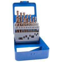 Tork Craft Drill Bit Set 19pcs 1-10mm X 0.5mm Turbo Point Tork Craft Drill Bit Set 19pcs 1-10mm X 0.5mm Turbo Point