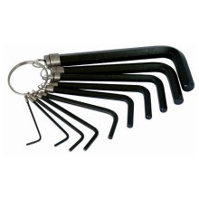 Tork Craft 10pc Hex Allen Key Set On Key Ring Tork Craft 10pc Hex Allen Key Set On Key Ring
