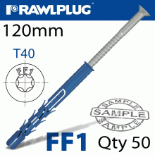 RAWLPLUG Nyl Frame Fixing Zp + Csk Screw 9.8Mmx120Mm X25 -Box RAWLPLUG Nyl Frame Fixing Zp + Csk Screw 9.8Mmx120Mm X25 -Box