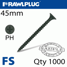 RAWLPLUG Drywall Screw Fine Thread 3.5Mmx45Mm X500-Box RAWLPLUG Drywall Screw Fine Thread 3.5Mmx45Mm X500-Box