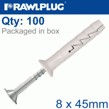 RAWLPLUG Nyl Hammer-In Fixing 8X45Mm + Cskhead X100 -Box RAWLPLUG Nyl Hammer-In Fixing 8X45Mm + Cskhead X100 -Box