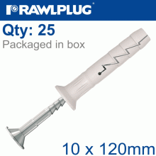 RAWLPLUG Nyl Hammer-In Fixing 10X120Mm + Csk Head X25 -Box RAWLPLUG Nyl Hammer-In Fixing 10X120Mm + Csk Head X25 -Box