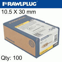RAWLPLUG Hammer In Fixing Plasterboard+Screws 10.5X30Mm X100-Box RAWLPLUG Hammer In Fixing Plasterboard+Screws 10.5X30Mm X100-Box