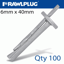 RAWLPLUG Ceiling Wedge Anchor 6X40 X100 -Box RAWLPLUG Ceiling Wedge Anchor 6X40 X100 -Box