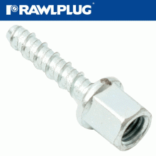 RAWLPLUG Concrete Screwbolt M6 7.5X35Mm Internal Thread M10. Zinc Pl X100-Box RAWLPLUG Concrete Screwbolt M6 7.5X35Mm Internal Thread M10. Zinc Pl X100-Box