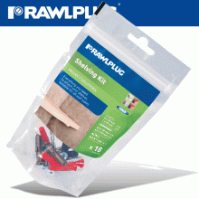 RAWLPLUG Shelving Kit Uno6X4 Uno7X4 Plus Screws With 6Mm And 7Mm Drill Bit RAWLPLUG Shelving Kit Uno6X4 Uno7X4 Plus Screws With 6Mm And 7Mm Drill Bit