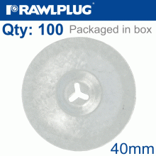 RAWLPLUG Round Washer 40Mm,2,5Mm With Aluminum-Zinc Coating Box Of 100 RAWLPLUG Round Washer 40Mm,2,5Mm With Aluminum-Zinc Coating Box Of 100