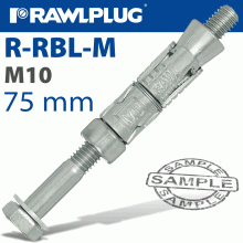 RAWLPLUG Rawlbolt M10X75X10Mm X50-Box (16Mm Hole) RAWLPLUG Rawlbolt M10X75X10Mm X50-Box (16Mm Hole)