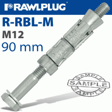 RAWLPLUG Rawlbolt M12X90X10Mm X25-Box (20Mm Hole) RAWLPLUG Rawlbolt M12X90X10Mm X25-Box (20Mm Hole)