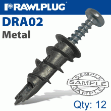 RAWLPLUG Metal Self Drill Drywall Fixing X12 -Bag RAWLPLUG Metal Self Drill Drywall Fixing X12 -Bag