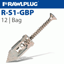 RAWLPLUG Hammer In Fixing Plasterboard+Screws 10.5X30Mm X12-Bag RAWLPLUG Hammer In Fixing Plasterboard+Screws 10.5X30Mm X12-Bag