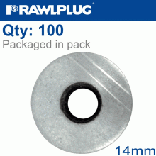 RAWLPLUG Aluminum Washer 14Mm, 100Pcs RAWLPLUG Aluminum Washer 14Mm, 100Pcs