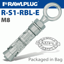 RAWLPLUG Shield Anchor Eyebolt M8X87Mm X2 -Bag RAWLPLUG Shield Anchor Eyebolt M8X87Mm X2 -Bag