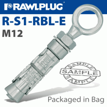 RAWLPLUG Rawlbolt Shield Anchor Eyebolt M12X70Mm 2 Per Bag RAWLPLUG Rawlbolt Shield Anchor Eyebolt M12X70Mm 2 Per Bag