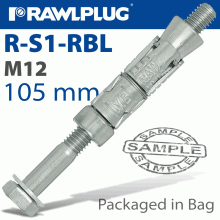 RAWLPLUG Rawlbolt Shield Anchor M12X105Mm 2 Per Bag RAWLPLUG Rawlbolt Shield Anchor M12X105Mm 2 Per Bag
