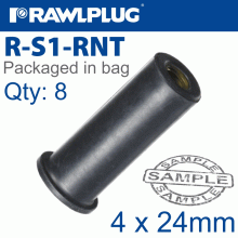 RAWLPLUG Rawlnut M4X24Mm X8-Bag RAWLPLUG Rawlnut M4X24Mm X8-Bag