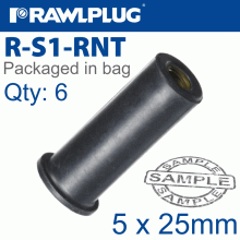 RAWLPLUG Rawlnut M5X25Mm X6-Bag RAWLPLUG Rawlnut M5X25Mm X6-Bag