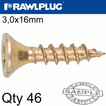 RAWLPLUG R-Ts Hardened Screw 3.5X16Mm X46 Per Bag RAWLPLUG R-Ts Hardened Screw 3.5X16Mm X46 Per Bag