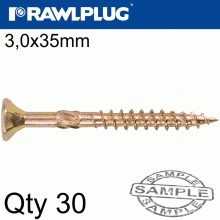 RAWLPLUG R-Ts Hardened Screw 3.5X35Mm X30 Per Bag RAWLPLUG R-Ts Hardened Screw 3.5X35Mm X30 Per Bag