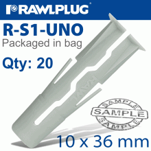 RAWLPLUG Universal Plug 10X36Mm X20-Bag RAWLPLUG Universal Plug 10X36Mm X20-Bag