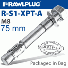 RAWLPLUG Throughbolt 8X75Mm X4 -Bag RAWLPLUG Throughbolt 8X75Mm X4 -Bag