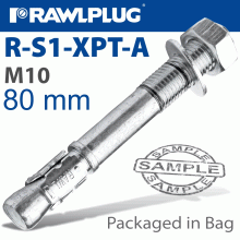 RAWLPLUG Throughbolt 10X80Mm X4 -Bag RAWLPLUG Throughbolt 10X80Mm X4 -Bag
