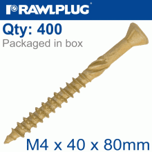 RAWLPLUG R-Dsx Screws M4 X 40X24 Ginger Ruspert X400-Tub RAWLPLUG R-Dsx Screws M4 X 40X24 Ginger Ruspert X400-Tub