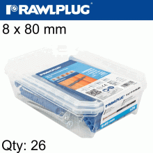 RAWLPLUG Frame Fixing Ff1 With Csk Head Screw 8X80Mm 26Psc Per Tub RAWLPLUG Frame Fixing Ff1 With Csk Head Screw 8X80Mm 26Psc Per Tub