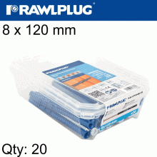RAWLPLUG Frame Fixing Ff1 With Csk Head Screw 8X120Mm 20Psc Per Tub RAWLPLUG Frame Fixing Ff1 With Csk Head Screw 8X120Mm 20Psc Per Tub