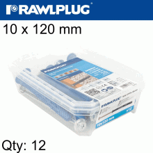 RAWLPLUG Frame Fixing Ff1 With Hex Head Screw 10X120Mm 12Psc Per Tub RAWLPLUG Frame Fixing Ff1 With Hex Head Screw 10X120Mm 12Psc Per Tub