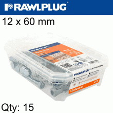 RAWLPLUG Expansion Plug Fix 12X60Mm With Screw 15Psc Per Tub RAWLPLUG Expansion Plug Fix 12X60Mm With Screw 15Psc Per Tub