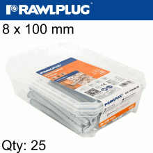 RAWLPLUG Hammer In Fixing 8 X 100Mm Csk 25 Psc Per Tub RAWLPLUG Hammer In Fixing 8 X 100Mm Csk 25 Psc Per Tub
