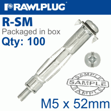 RAWLPLUG Interset Fixing For Drywall M5X52Mm X100-Box 10Mm Drill RAWLPLUG Interset Fixing For Drywall M5X52Mm X100-Box 10Mm Drill