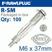 RAWLPLUG Interset Fixing For Drywall M6X37Mm X100-Box 12Mm Drill RAWLPLUG Interset Fixing For Drywall M6X37Mm X100-Box 12Mm Drill