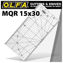 Olfa Metric Quilt Ruler 15cm X 30cm - Metric Grid Olfa Metric Quilt Ruler 15cm X 30cm - Metric Grid
