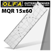 Olfa Metric Quilt Ruler 15cm X 60cm - Metric Grid Olfa Metric Quilt Ruler 15cm X 60cm - Metric Grid