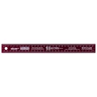 Tork Craft 300mm Cork Backed Stainless Steel Ruler Blue