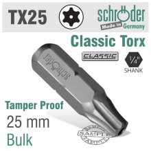 Schroder Torx Tamper Resist.T25h X 25mm Schroder Torx Tamper Resist.T25h X 25mm