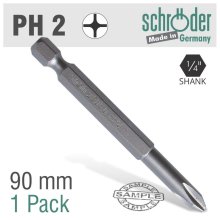 Schroder Phil.No.2 90mm Power Bit 1 Pack Schroder Phil.No.2 90mm Power Bit 1 Pack