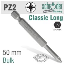 Schroder Pozi No.2 X 50mm Classic Power Bit Schroder Pozi No.2 X 50mm Classic Power Bit