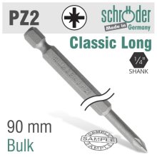 Schroder Pozi.No.2 90mm Power Bit Bulk Schroder Pozi.No.2 90mm Power Bit Bulk