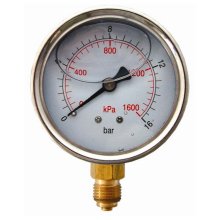 Air Craft Press.Gauge 63mm Bottom 1/4" Glycerine Air Craft Press.Gauge 63mm Bottom 1/4" Glycerine