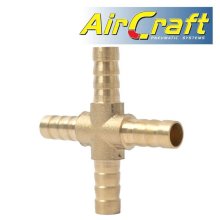 Air Craft 4 Way Hose Connector 8mm 1pce Blister Air Craft 4 Way Hose Connector 8mm 1pce Blister