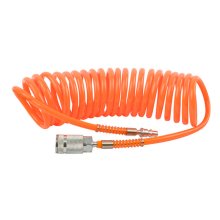 Air Craft Spiral Hose 5mx8mm W/Aro Quick Coupler