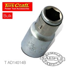 Tork Craft Bit Adaptor Socket Coupler 1/4sq 1/4hex Bulk Tork Craft Bit Adaptor Socket Coupler 1/4sq 1/4hex Bulk