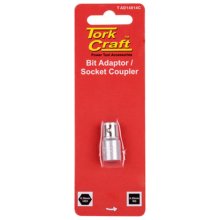 Tork Craft Bit Adaptor Socket Coupler 1/4sq 1/4hex 1pc Per Card Tork Craft Bit Adaptor Socket Coupler 1/4sq 1/4hex 1pc Per Card