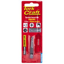 Tork Craft Phil.2 X 25mm Ins.Bit 2/Card Tork Craft Phil.2 X 25mm Ins.Bit 2/Card