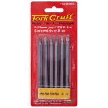 Tork Craft Power Bit Set 6pce 100mml Tork Craft Power Bit Set 6pce 100mml